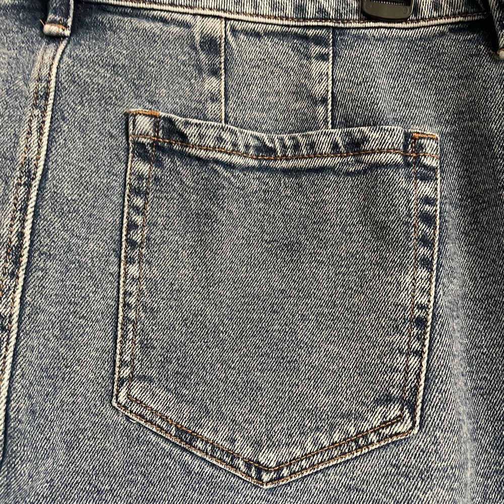 Lane Bryant Washed Light Blue Denim Jean Skirt - Picture 9 of 9